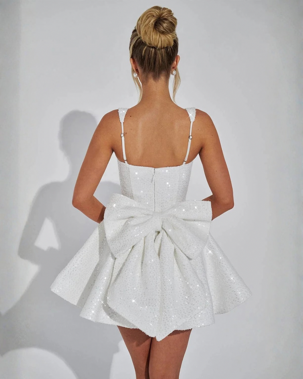 Victoria Dazzling Sequin Bow | Mini Dress