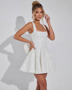 Victoria Dazzling Sequin Bow | Mini Dress