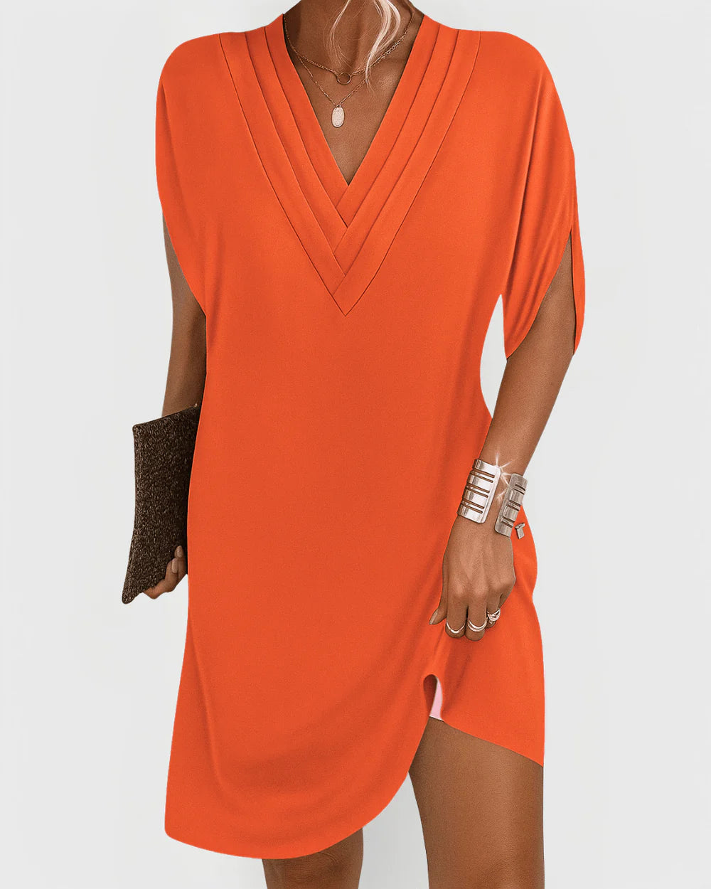 Maya | Luxury V-Neck Dress