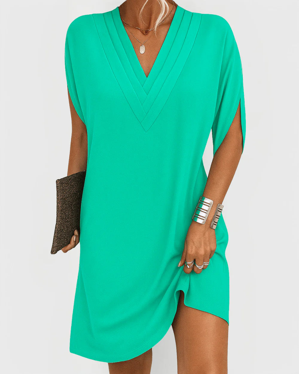 Maya | Luxury V-Neck Dress