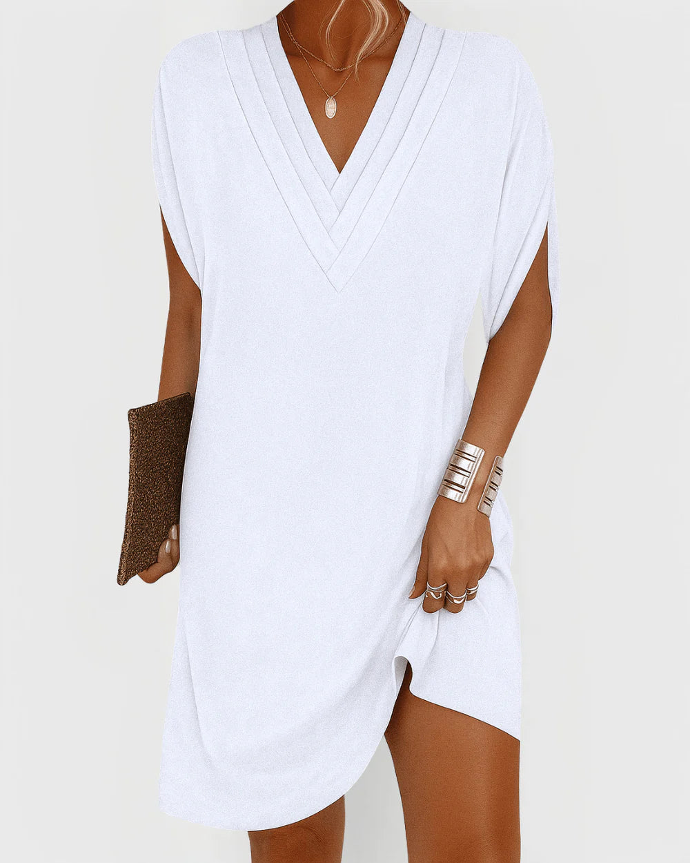 Maya | Luxury V-Neck Dress