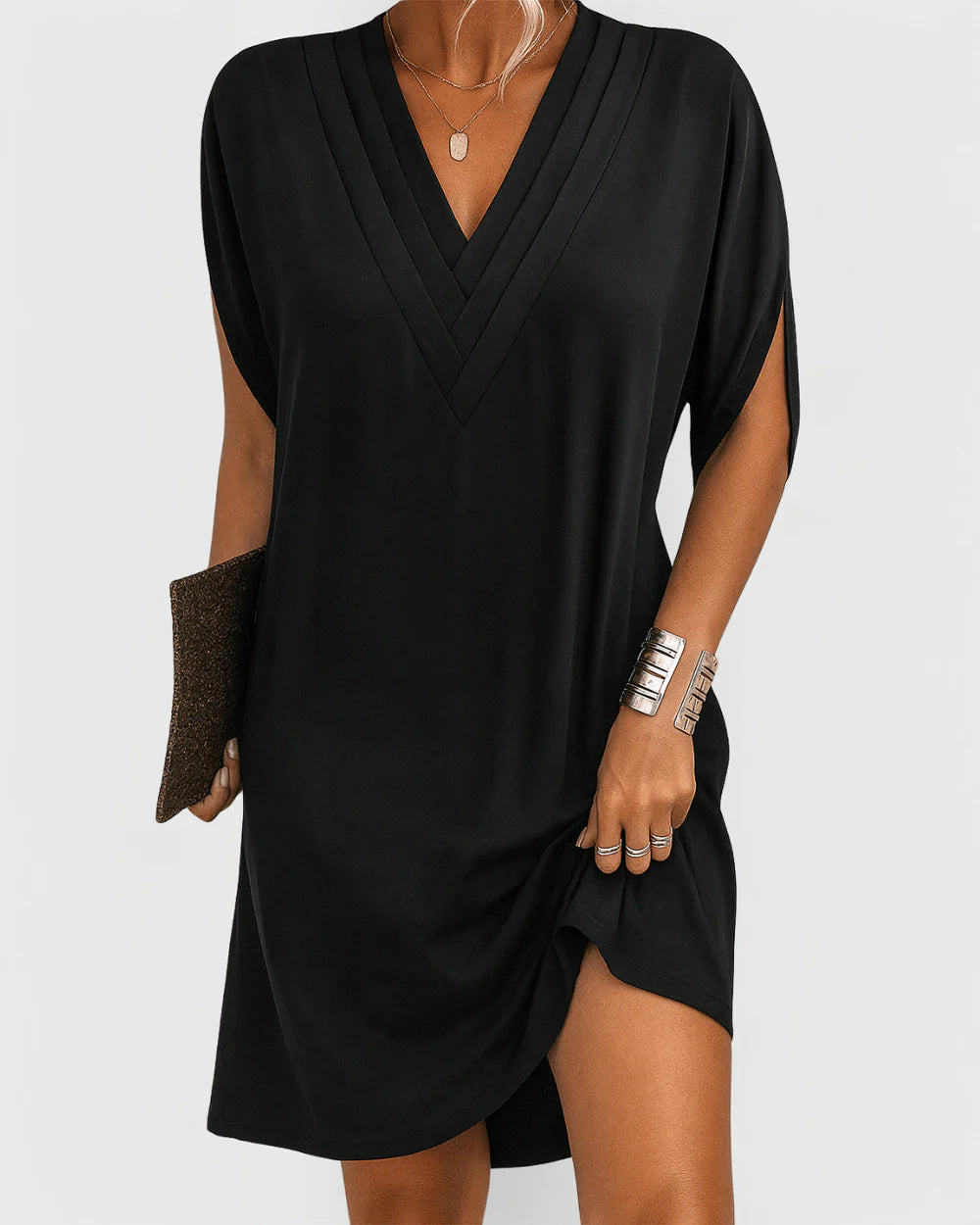 Maya | Luxury V-Neck Dress