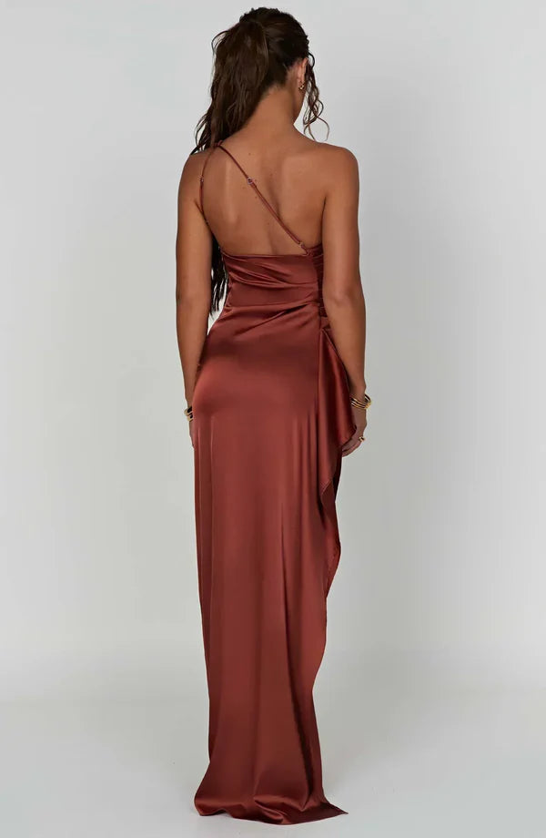 Valora | Satin Maxi Dress