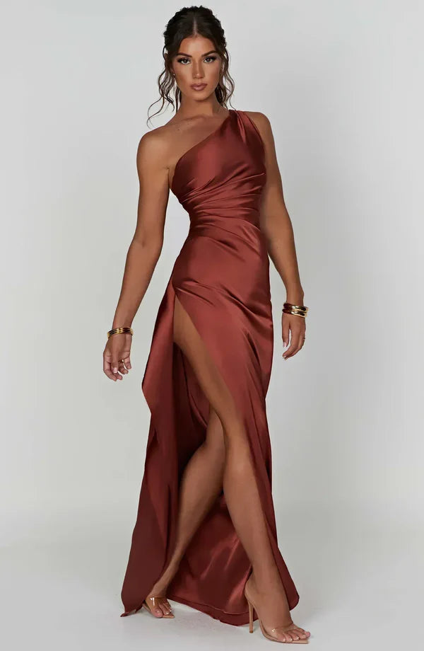 Valora | Satin Maxi Dress