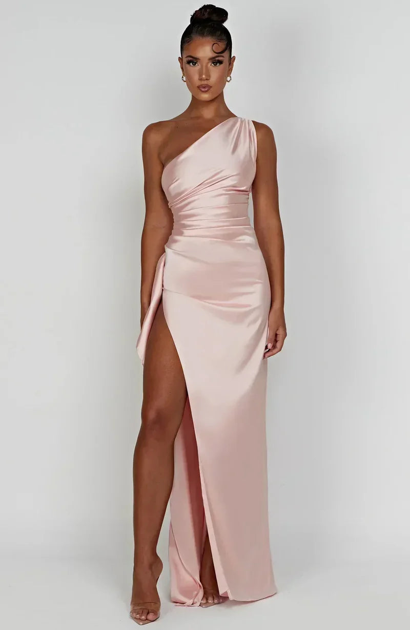 Valora | Satin Maxi Dress